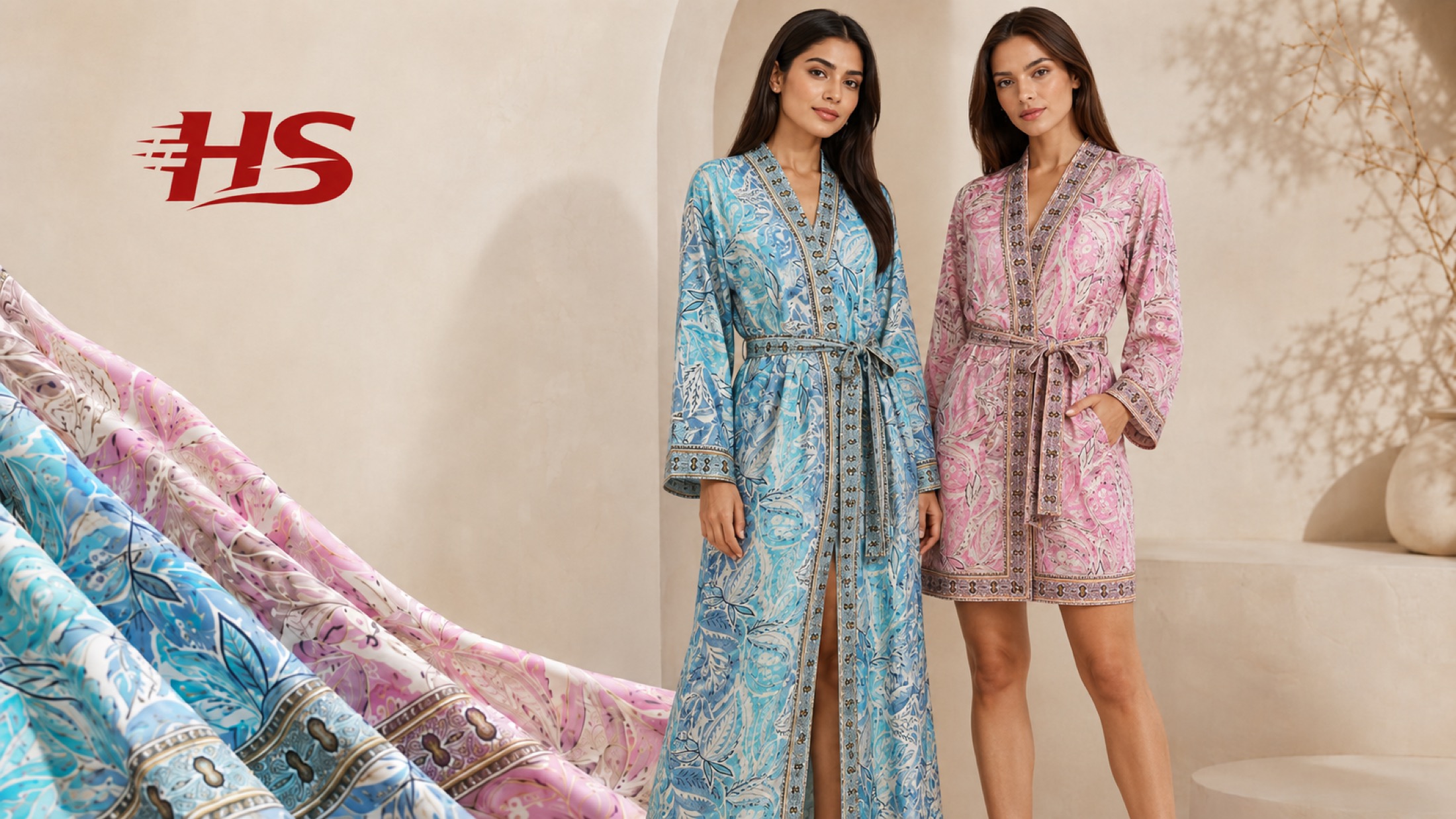 Zijdezachte HS Kimono's uit India
